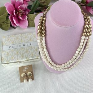 Plunder Design Fashion Jewelry Boutique  Boho Necklace Earrings Set New